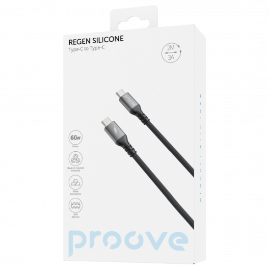 Cable Proove ReGen Silicone Type-C to Type-C 60W (2m)