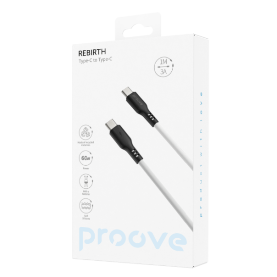 Cable Proove Rebirth Type-C to Type-C 60W (1m)