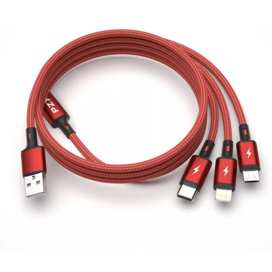 V138 PZX 3 IN 1 FULLY COMPATIBLE CONVENIENT CHARING 1200 MM