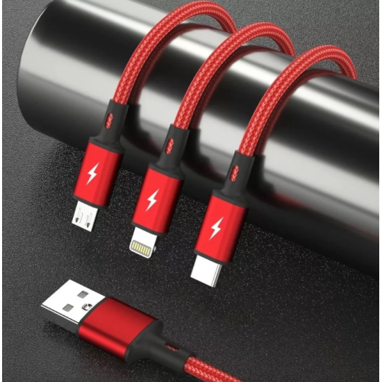 V138 PZX 3 IN 1 FULLY COMPATIBLE CONVENIENT CHARING 1200 MM