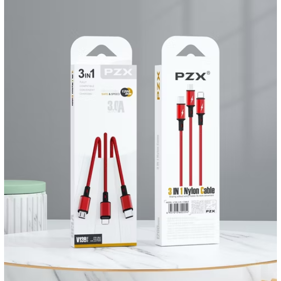 V138 PZX 3 IN 1 FULLY COMPATIBLE CONVENIENT CHARING 1200 MM