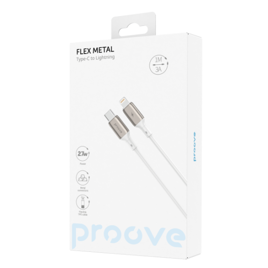 Cable Proove Flex Metal Type-C to Lightning 27W (1m)